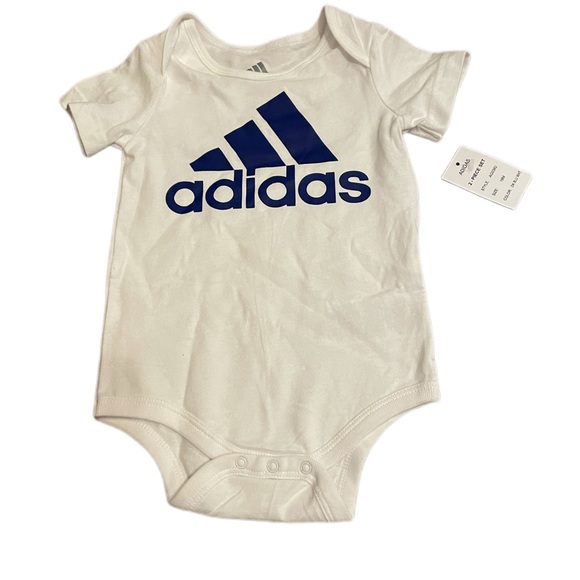 SHORT SLEEVE LAP SHOULDER BODYSHIRT TWO-PACK Blue & White Multiple sizes - Picture 2 of 4